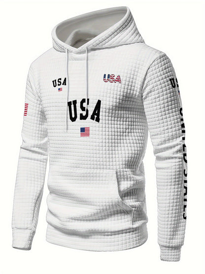 Autumn Winter Full Print Hoodie Patriotic American Flag Design    Home Decor Supply | Online Retail | ShoreShopper.com