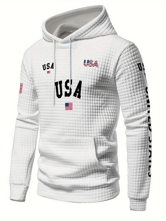 Autumn Winter Full Print Hoodie Patriotic American Flag Design    Home Decor Supply | Online Retail | ShoreShopper.com