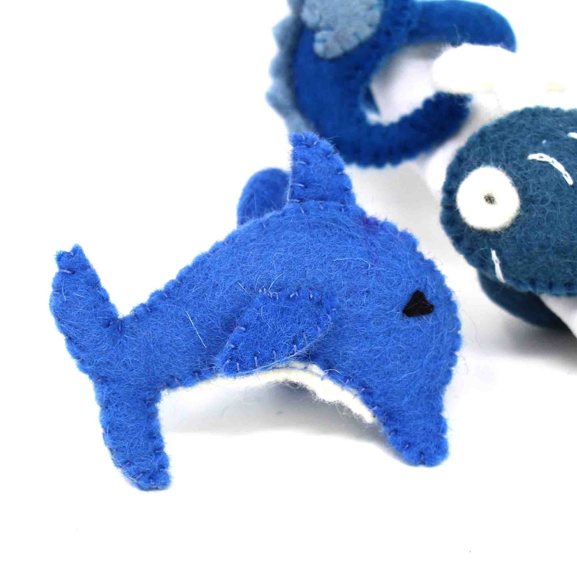 Nautical Shark, Whale & Seahorse Felt Napkin Rings, Set of 4    Home Decor Supply | Online Retail | ShoreShopper.com