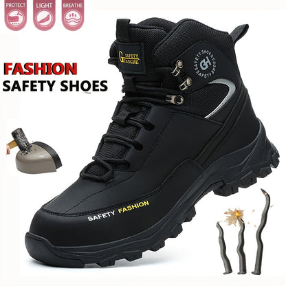 Men's Heavy-Duty High-Quality Work Boots with Steel Toe - All-Terrain Traction Rubber Sole, Cushioned Insole and Arch Support - Four-Season Construction, Industrial, Farm and Outdoor Boots - Ideal for Construction, Warehousin    Home Decor Supply | Online Retail | ShoreShopper.com