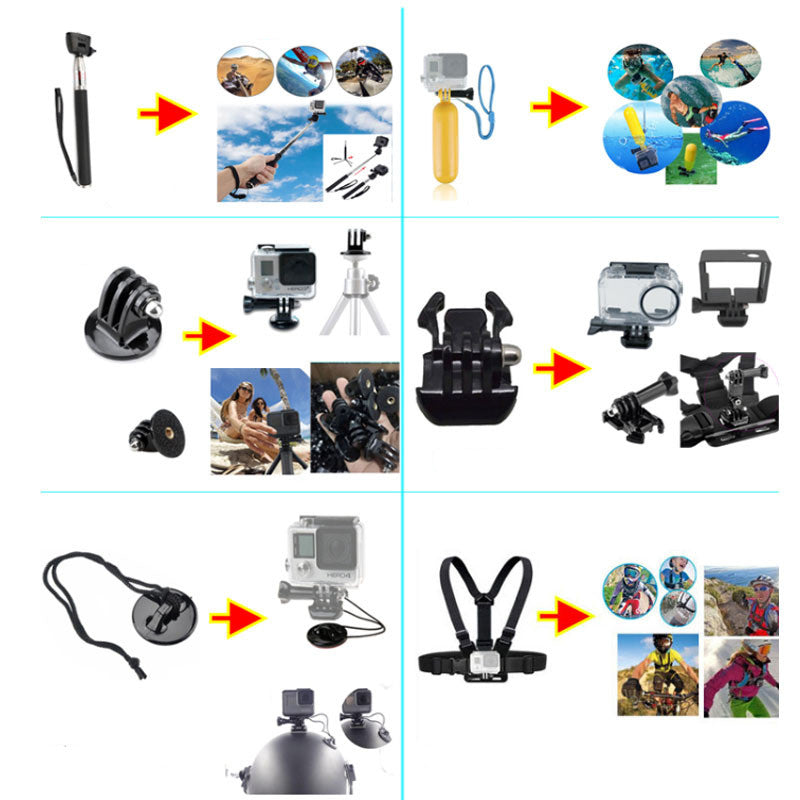 Sports Camera Accessories Set Photography Accessories    Home Decor Supply | Online Retail | ShoreShopper.com