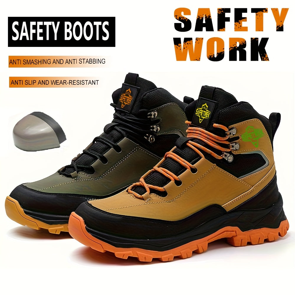 Steel Toes Work Shoes for Men Premium Microfiber Water Resistant Slip Resistant Industrial Safety Steel Toe Work Boots    Home Decor Supply | Online Retail | ShoreShopper.com