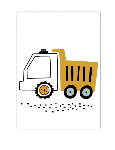 Excavator Canvas Art Poster Decoration Painting    Home Decor Supply | Online Retail | ShoreShopper.com