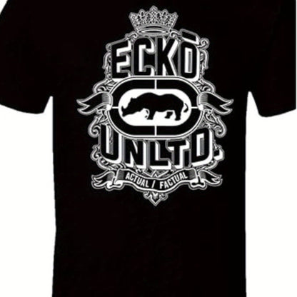 Mens Black Cotton T Shirt Rhino Crown Graphic Print Short Sleeve Hip Hop Streetwear For Casual Daily Wear    Home Decor Supply | Online Retail | ShoreShopper.com