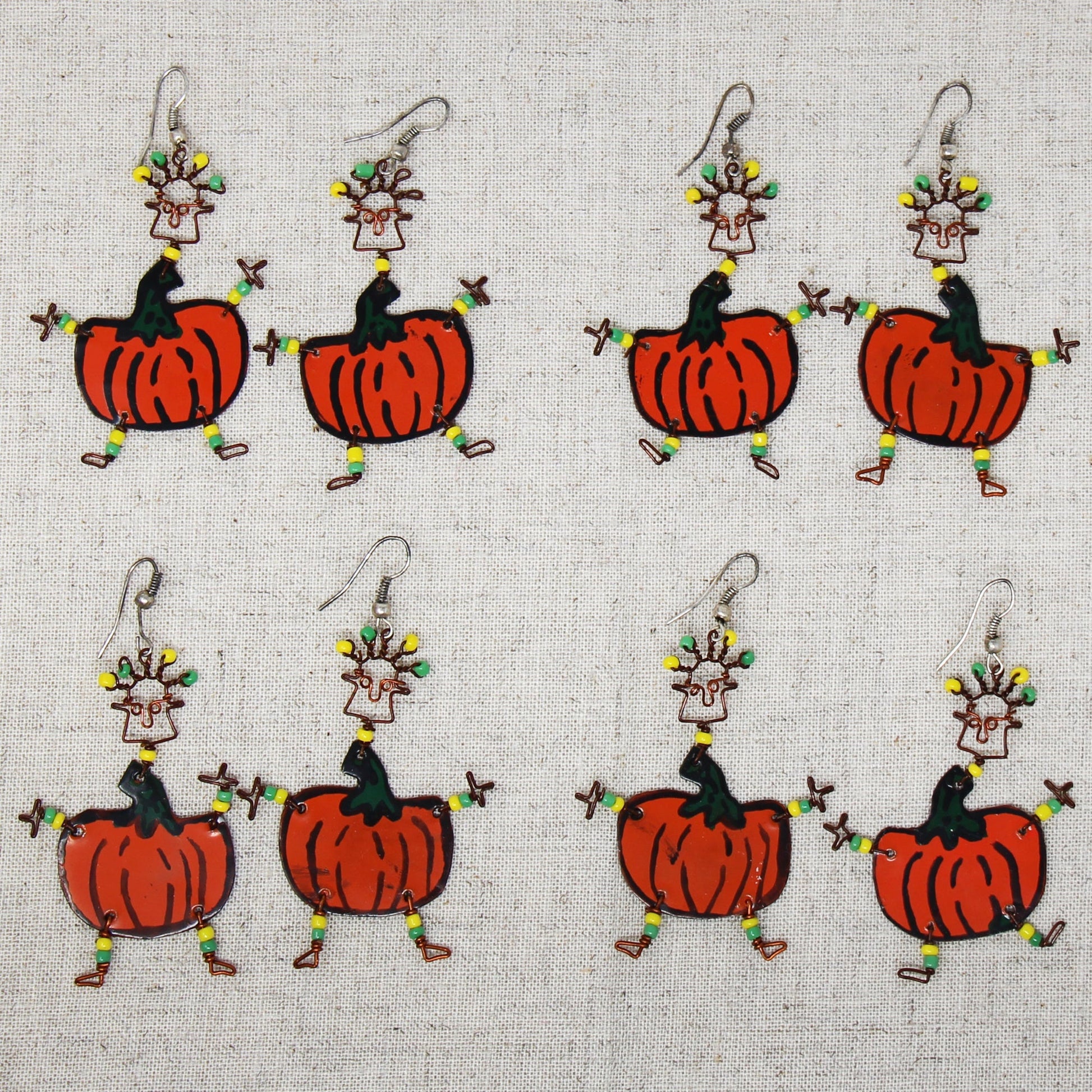 Dancing Girl Pumpkin Earrings - Creative Alternatives    Home Decor Supply | Online Retail | ShoreShopper.com