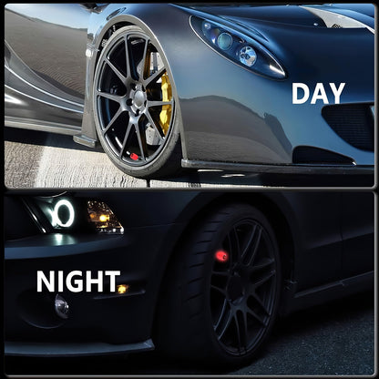 A Collection of Four Glowing Tire Valve Caps Designed to Stop Air from Escaping, Ideal for Vehicles Like Cars, Bikes, And Trucks, Adding a Fashionable Touch    Home Decor Supply | Online Retail | ShoreShopper.com