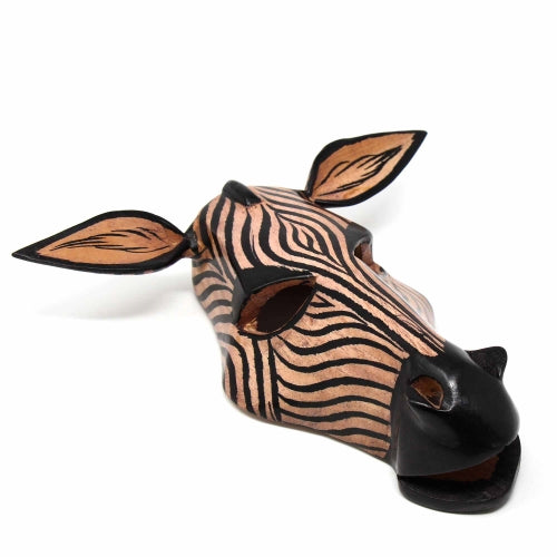 Wood Zebra Mask Wall Hanging    Home Decor Supply | Online Retail | ShoreShopper.com