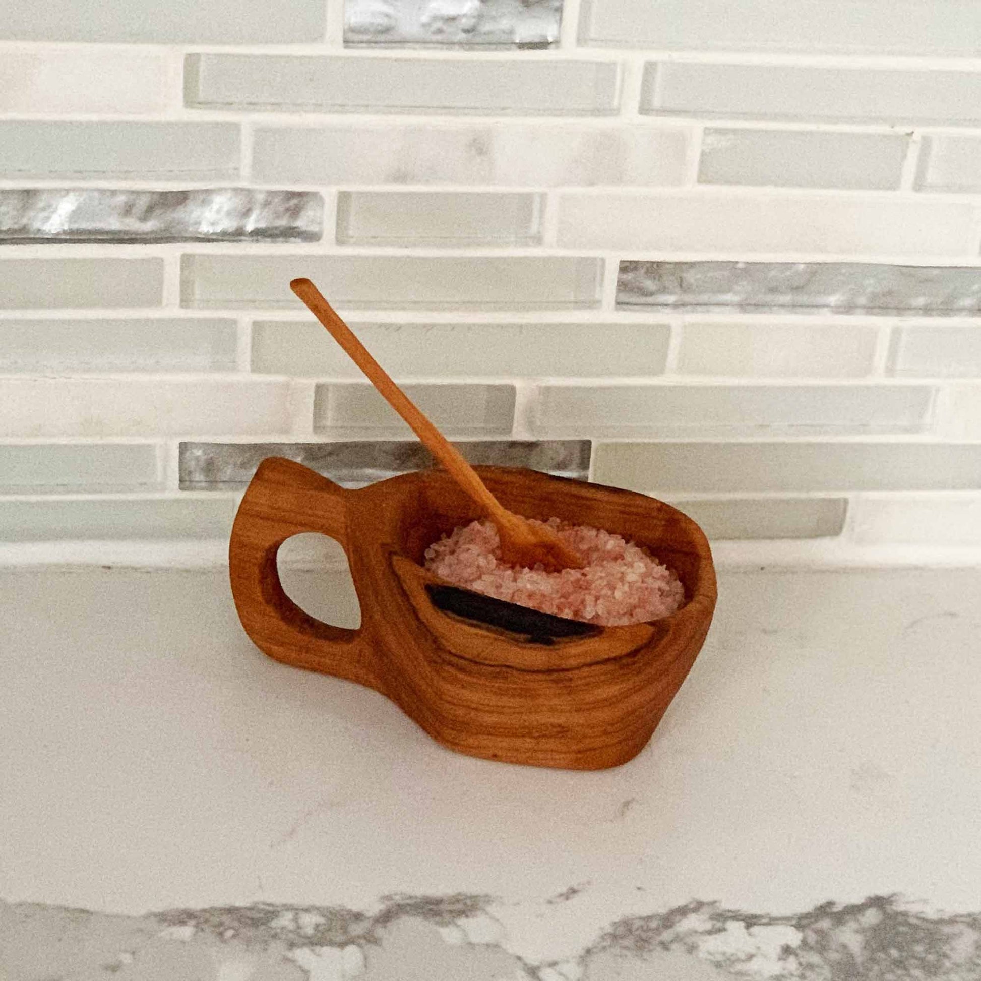Reclaimed Olive Wood Salt Pot - Kahero Farm - Kenya    Home Decor Supply | Online Retail | ShoreShopper.com