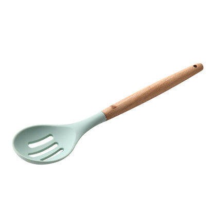 Silicone Kitchenware With Wooden Handle - ShoreCo.Shop