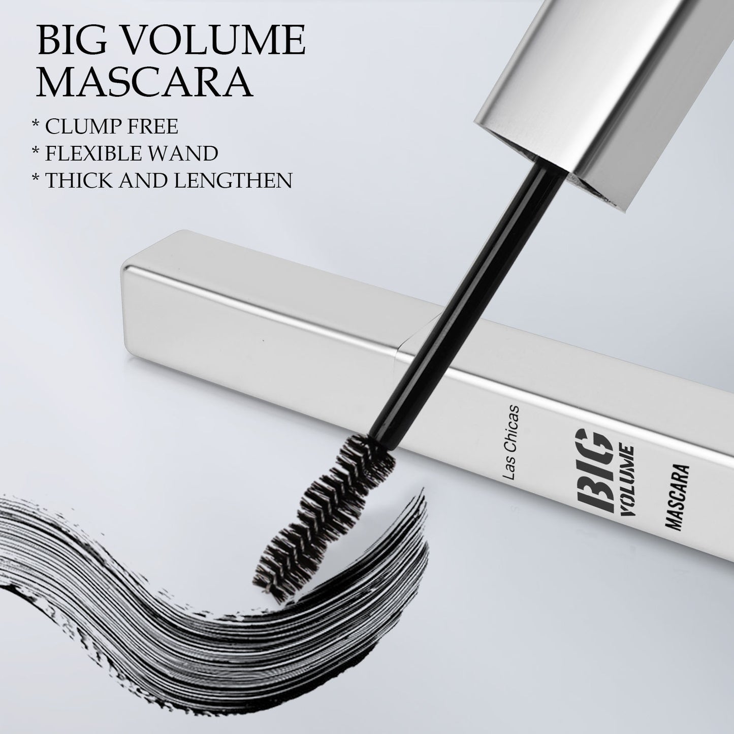 2pcs Las Chicas 12-hour Long-lasting Waterproof 10ml Ultra Volumizing Lengthening Hyper Curl Mascara Black - ShoreCo.Shop