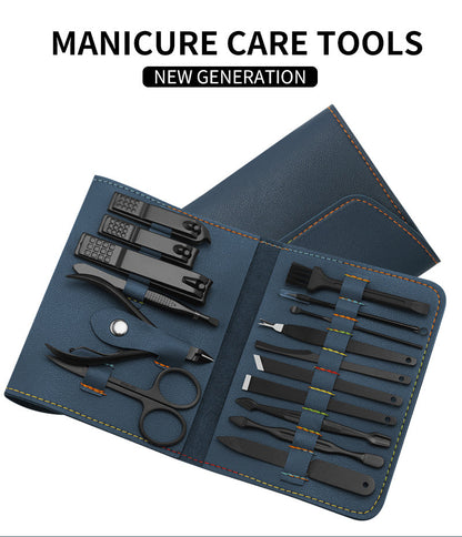 16pcs set Nail Clipper Cutter Trimmer Ear Pick Grooming Kit Manicure Set Pedicure Toe Nail Art Tools Set Kits with Bag    Home Decor Supply | Online Retail | ShoreShopper.com