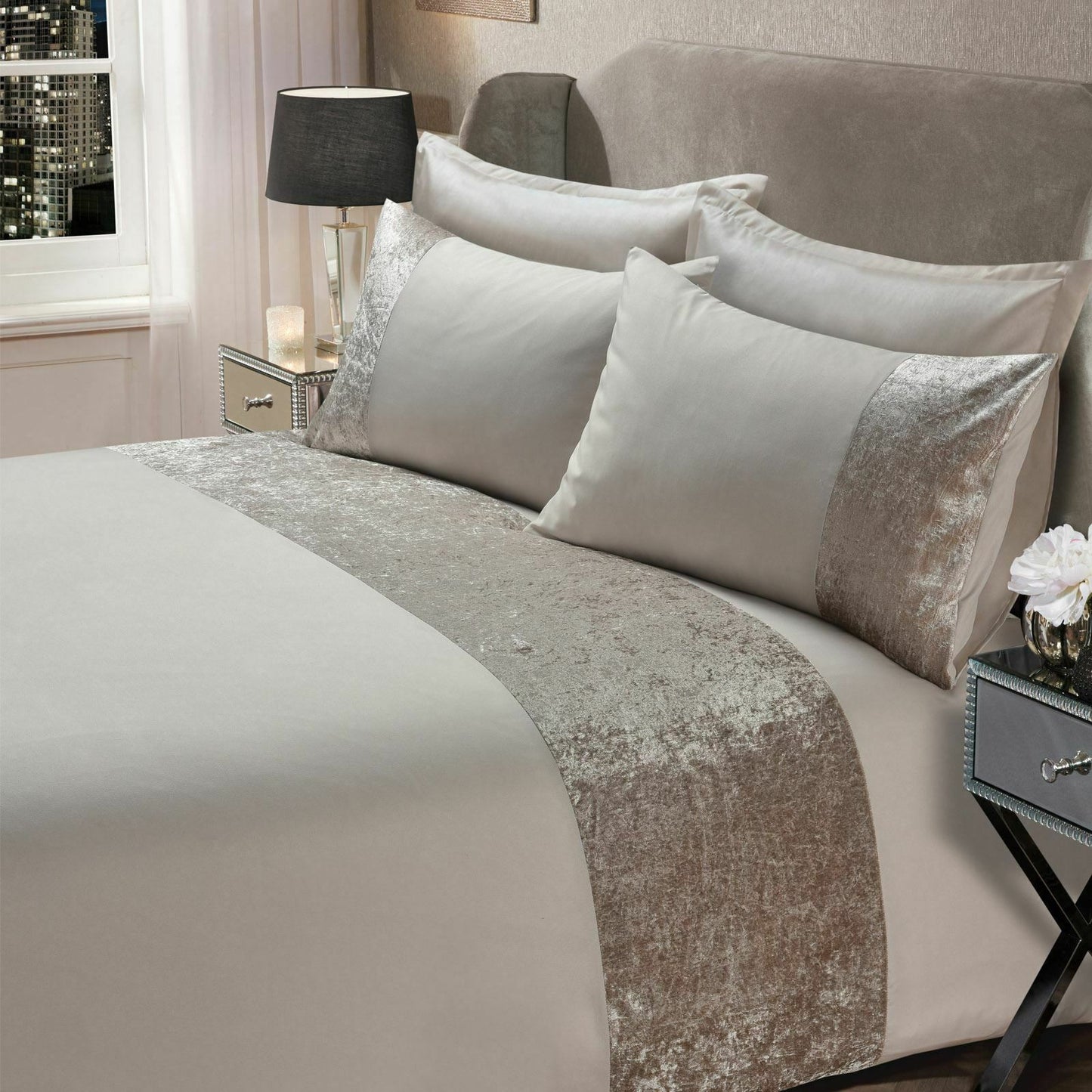 Pressed velvet panel duvet cover    Home Decor Supply | Online Retail | ShoreShopper.com