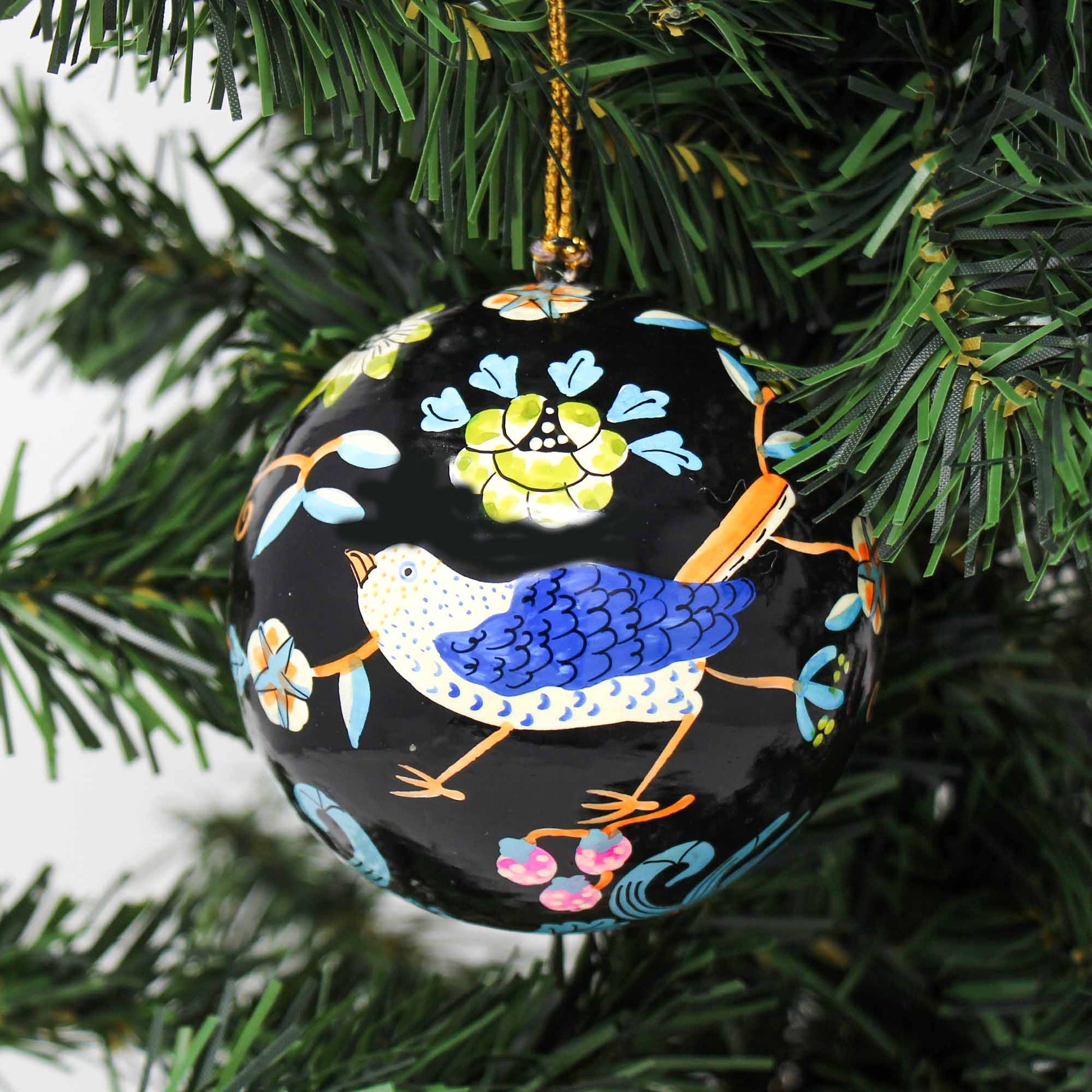 Handpainted Elephant & Bird Ornaments, Set of 2    Home Decor Supply | Online Retail | ShoreShopper.com
