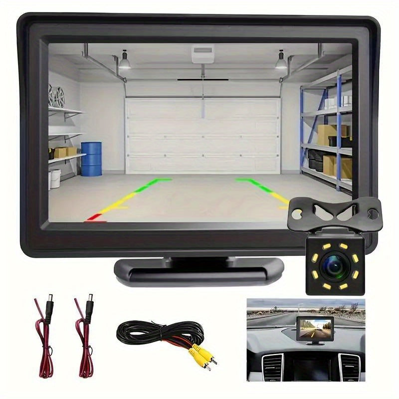 8LED Night Vision Reversing Camera HD 4.3 Inch Monitor Wide Angle Parking System for Multi Vehicle Safety Backup    Home Decor Supply | Online Retail | ShoreShopper.com
