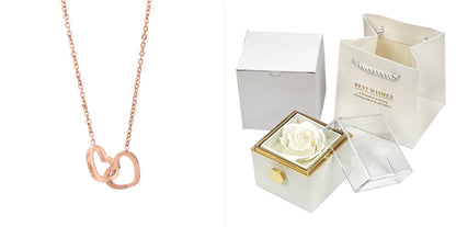 Rotating Soap Flower Rose Gift Box Creative Rotating Rose Jewelry Packaging Box Valentine's Day Gift For Women    Home Decor Supply | Online Retail | ShoreShopper.com