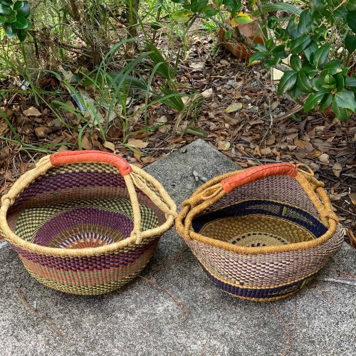 Bolga Market Basket, Large - Mixed Colors    Home Decor Supply | Online Retail | ShoreShopper.com