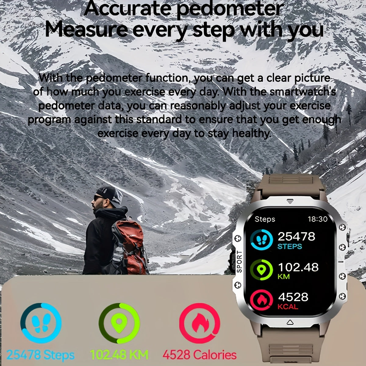 New Smart Watch with 2.01-inch Large Screen, LED Flashlight, Outdoor Sports Watch, Fitness Tracker Compatible with Android and iPhone, Halloween, Suitable for Men or Women, Versatile for Various Scenarios, Perfect Holiday Gif    Home Decor Supply | Online Retail | ShoreShopper.com