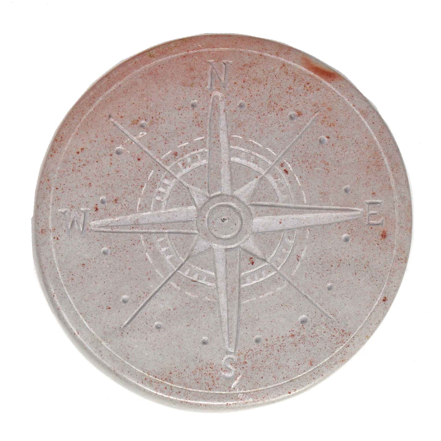 Compass Soapstone Sculpture, Light Gray Stone    Home Decor Supply | Online Retail | ShoreShopper.com