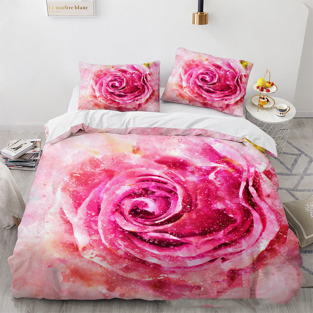 3D Digital Printing Three-piece Home Rose Series    Home Decor Supply | Online Retail | ShoreShopper.com