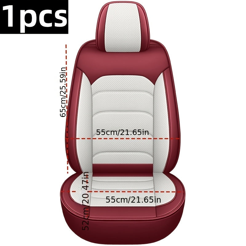 1pc and 2pcs Luxury Faux Leather Car Front Seat Covers | Universal Fit, Independent Seat Design for Main Driver/Co-driver, All-inclusive Sports Car Seat, Suitable for Cars, SUVs, and Pickup Trucks    Home Decor Supply | Online Retail | ShoreShopper.com