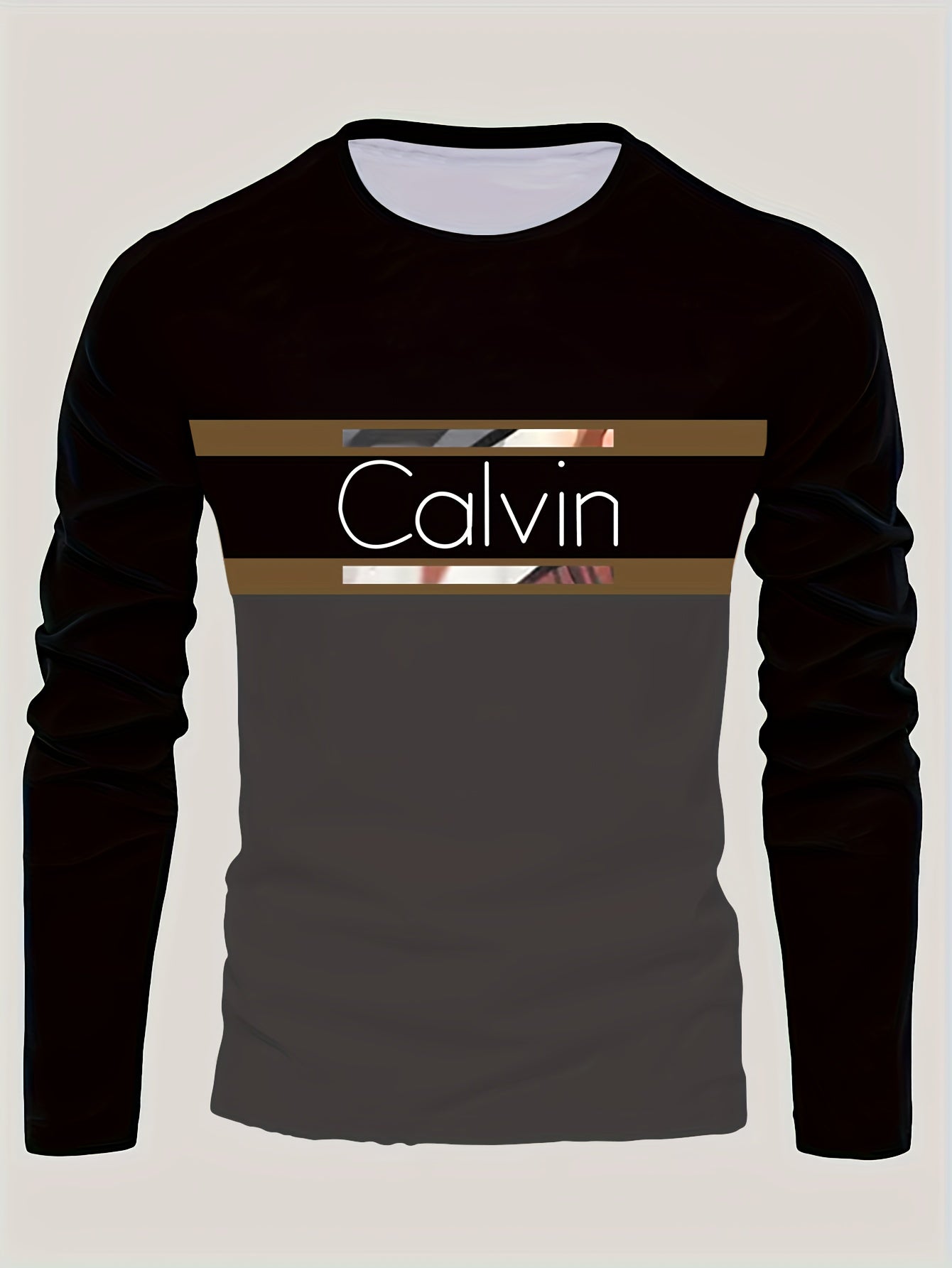 Men'S 3D Digital Printing Crew Neck Long-sleeved T-shirt | Casual Style, Slight Stretch Fabric, All Over Print, Regular Fit, Ideal for Fall/Winter, Perfect Gift for Family and Friends    Home Decor Supply | Online Retail | ShoreShopper.com