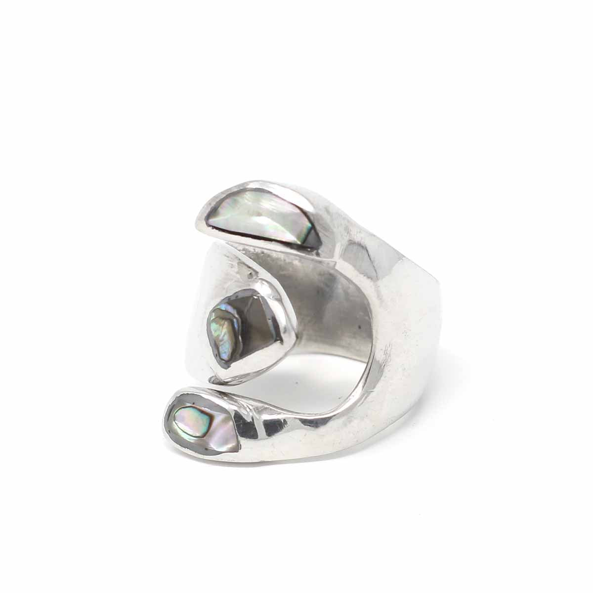 Alpaca Silver Wrap Ring, Abalone - Size 8    Home Decor Supply | Online Retail | ShoreShopper.com
