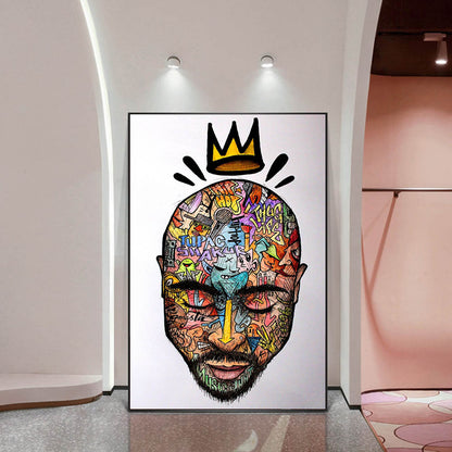 Graffiti Art Portrait Abstract Rapper Wall Art Poster    Home Decor Supply | Online Retail | ShoreShopper.com