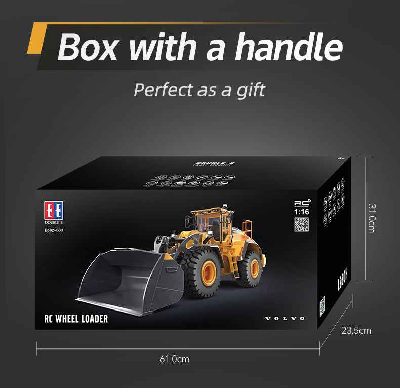 RC MODEL  Car 1/16 RC Full Metal Loader Excavator Electric Remote Control Alloy  Excavator Engineering Model Cars Boy Kids Toys