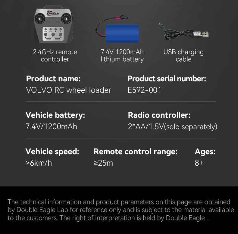 RC MODEL  Car 1/16 RC Full Metal Loader Excavator Electric Remote Control Alloy  Excavator Engineering Model Cars Boy Kids Toys