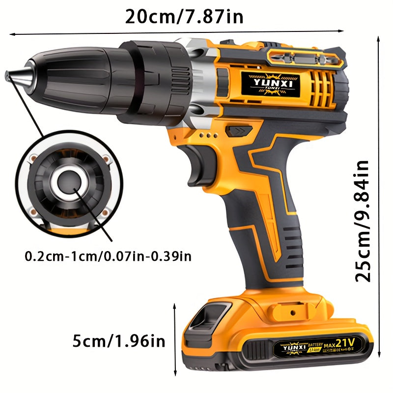 21V Multi-function Impact Drill Set Wireless Power w/ Battery And Quick Charger    Home Decor Supply | Online Retail | ShoreShopper.com