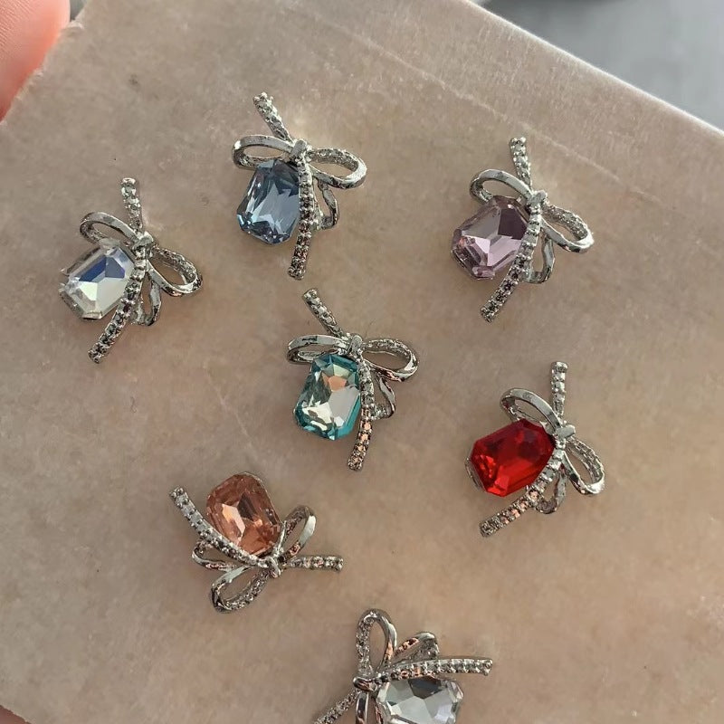 Bow-knot Colorful Square-stone Nail Art Accessories    Home Decor Supply | Online Retail | ShoreShopper.com