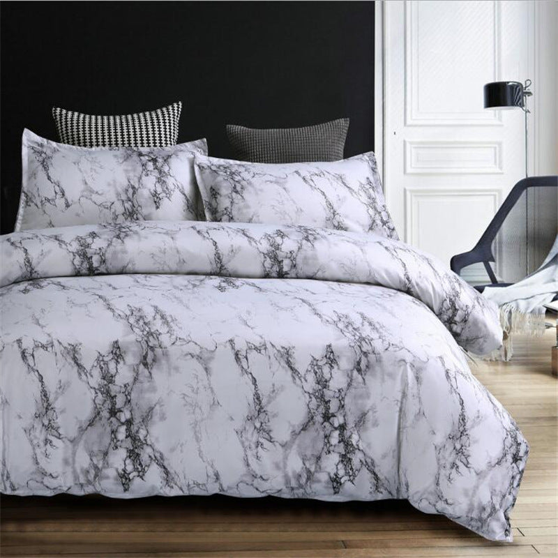 Pillowcase home textile bedding four-piece marble    Home Decor Supply | Online Retail | ShoreShopper.com