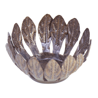 Decorative Drum Art Bowl or Votive, Mango Leaf    Home Decor Supply | Online Retail | ShoreShopper.com