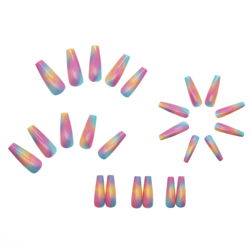 Women's Fashion Ballet Rainbow Fake Nail Art    Home Decor Supply | Online Retail | ShoreShopper.com