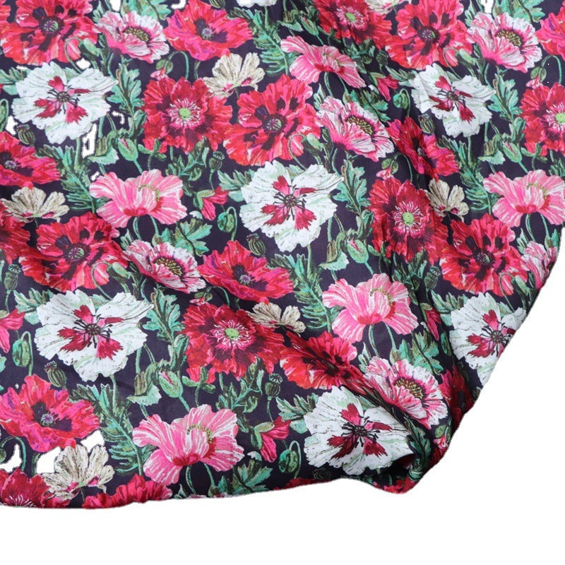 Romantic Saffron Plush Cotton Printed Fabric    Home Decor Supply | Online Retail | ShoreShopper.com