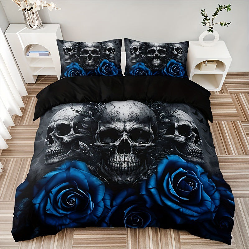 Rose Skull Printed Home Textile Bedding Suit    Home Decor Supply | Online Retail | ShoreShopper.com
