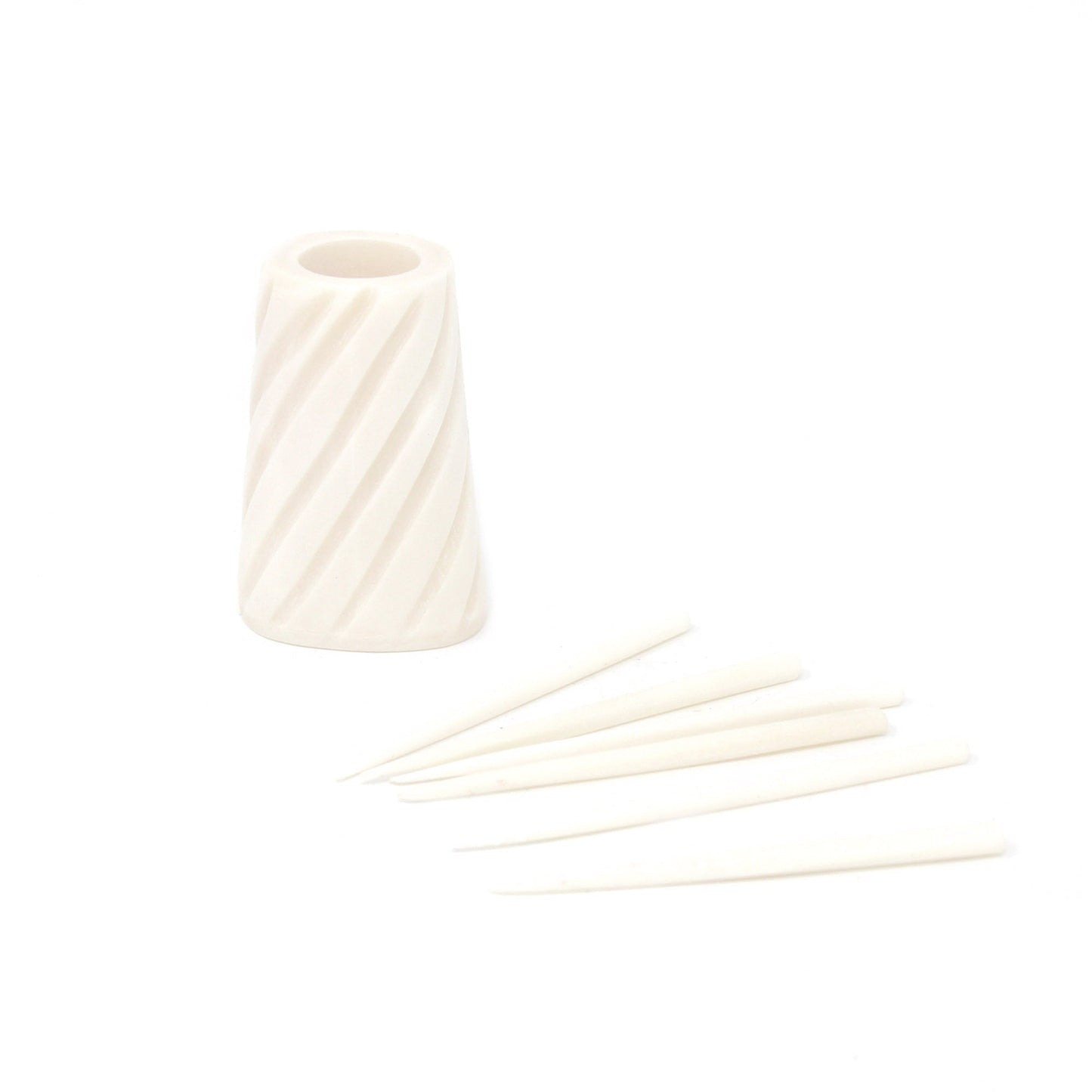 Hand-caved Cocktail Picks & Jar in Natural Bone    Home Decor Supply | Online Retail | ShoreShopper.com