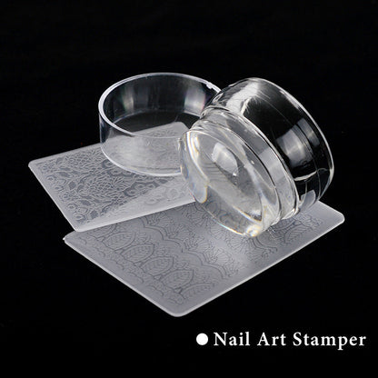 Nail Art Transparent Transfer Stamp Three-color Cover    Home Decor Supply | Online Retail | ShoreShopper.com