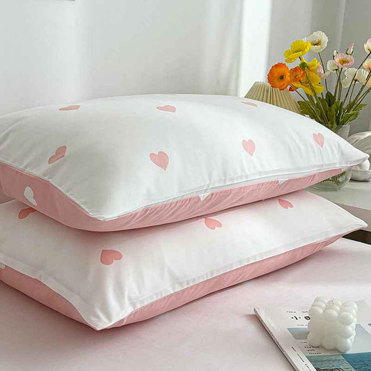 Pillowcase Two Washed Cotton Brushed Four Seasons