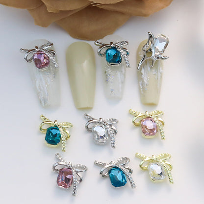 Bow-knot Colorful Square-stone Nail Art Accessories    Home Decor Supply | Online Retail | ShoreShopper.com