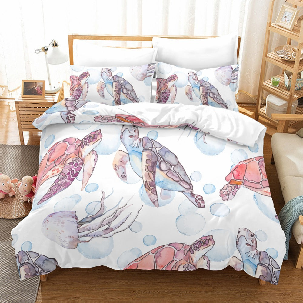 Home Textile Retro Sea Turtle Three Or Four Piece Duvet Cover    Home Decor Supply | Online Retail | ShoreShopper.com