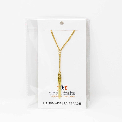 Cone Pendant Goldtone Neckace    Home Decor Supply | Online Retail | ShoreShopper.com