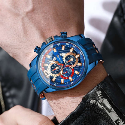 1pc Men'S Fashion Casual Quartz Watch, Silicone Strap, Date Display - Stylish Casual Wristwatch for Casual Attire, Casual Wristwatch | Sporty Watch Design | Quartz Movement, Thanksgiving, Christmas The Perfect Gift Reloj Para    Home Decor Supply | Online Retail | ShoreShopper.com