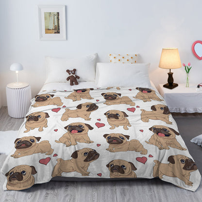 1pc Cute Khabba Dog Cute And Fun Pattern Soft Printed Flannel Sofa Blanket Comfortable And Warm Home Use Suitable For Bed Sofa Camping And Multi Scene Seasonal Use    Home Decor Supply | Online Retail | ShoreShopper.com