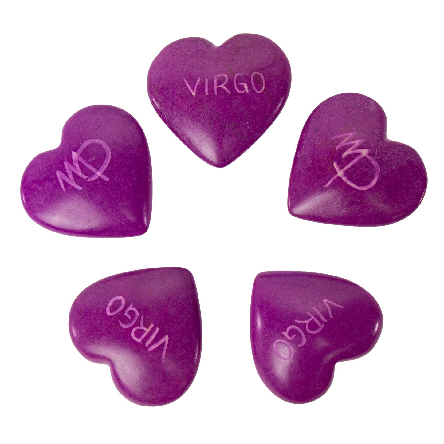 Zodiac Soapstone Hearts, Pack of 5: VIRGO    Home Decor Supply | Online Retail | ShoreShopper.com
