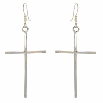 Sterling Silver Cross Drop Earrings    Home Decor Supply | Online Retail | ShoreShopper.com