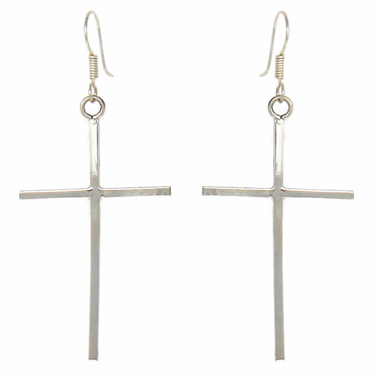 Sterling Silver Cross Drop Earrings    Home Decor Supply | Online Retail | ShoreShopper.com