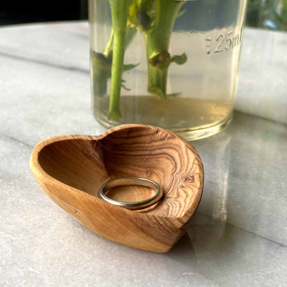 Petite Olive Wood Heart Trinket Bowls - Set of 2    Home Decor Supply | Online Retail | ShoreShopper.com