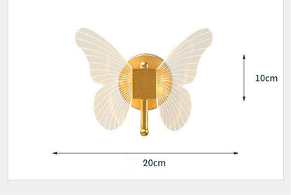Butterfly Wall Lamp Light Luxury Bedside Warm Decoration    Home Decor Supply | Online Retail | ShoreShopper.com