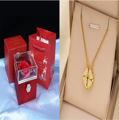 Rotating Soap Flower Rose Gift Box Creative Rotating Rose Jewelry Packaging Box Valentine's Day Gift For Women    Home Decor Supply | Online Retail | ShoreShopper.com